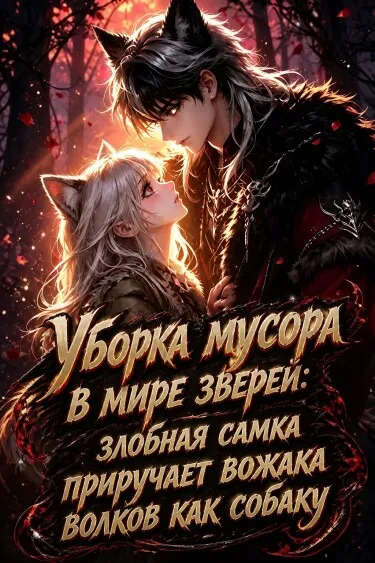 Уборка мусора в мире зверей: злобная самка приручает вожака волков как собаку — иллюстрация