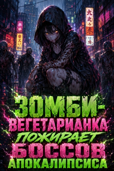 Зомби-вегетарианка пожирает боссов апокалипсиса — обложка